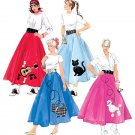 McCalls M5681 SEWING PATTERN FOR MISSES COSTUME-Retro 50s Poodle Skirt SIZE: 8-16