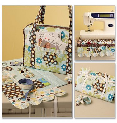 MCCALLS M5871 CRAFT PATTERN- Project Tote, Organizer, Pin Cushion and Machine Apron