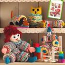 SIMPLICITY 2708 SEWING PATTERN FOR VINTAGE YO YO TOYS; Doll, Clown, Owl, Caterpillar & Dog