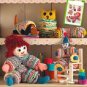 SIMPLICITY 2708 SEWING PATTERN FOR VINTAGE YO YO TOYS; Doll, Clown, Owl, Caterpillar & Dog