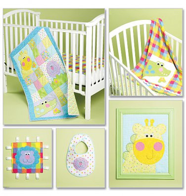 MCCALLS M6339 CRAFT SEWING PATTERN FOR BABY ROOM ESSENTIALS
