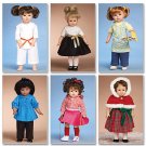 MCCALLS M6006 CRAFT SEWING PATTERN FOR 18" DOLL CLOTHES