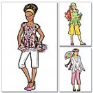 Mccalls M5135 Sewing Pattern for Girls Plus Tops, Gaucho, Pants and Head Scarf