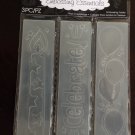 Darice Embossing Folder  -3 pieces: birthday pack - 1217-79
