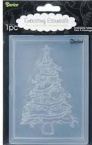 Darice Embossing Folder Essentials-Christmas Tree 1215-56