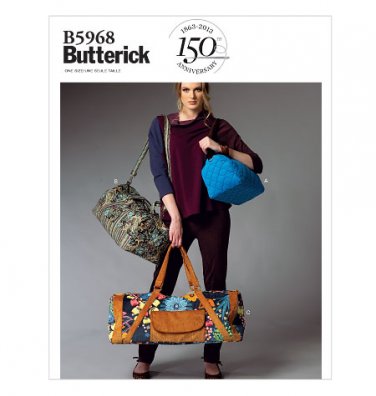 BUTTERICK B5968  SEWING PATTERN FOR SATCHEL IN 3 SIZES