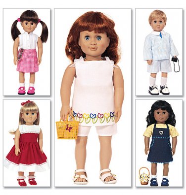 BUTTERICK B3491 Sewing Pattern For  18" Doll Clothes