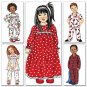BUTTERICK B4647 Sewing Pattern for Toddlers'/Children's Nightgown, Pajama