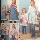 SIMPLICITY 1240 Sewing Pattern for MISSES' & CHILDS' & 18" DOLL APRONS