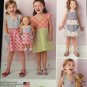 Simplicity 1379 Sewing Pattern for Child's Dress sz 3 - 8  and Dress for 18" Doll