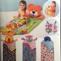 Simplicity 1389 Child's Nap Pack Pattern Bear Lion Owl or neck pillow - uncut -