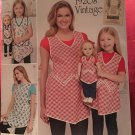 SIMPLICITY J0204 SEWING PATTERN FOR CHILDS' & MISSES' APRONS & APRON FOR 18" DOLL