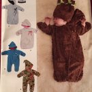 SIMPLICITY J0205 SEWING PATTERN FOR BABIES FLEECE BUNTINGS & HATS... HATS SZ 1 MOS - 6 MOS SIMPLICITY J0205 SEWING PATTERN FOR BABIES FLEECE BUNTINGS & HATS... HATS SZ 1 MOS - 6 MOS