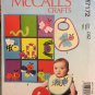 MCCALL'S M7172 CRAFT PATTERN FOR BIB, QUILT AND BUG APPLIQUES SIZE NB