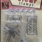 Studio G  Lot of 4 Clear Stamps pkgs - Vacation, Grilling, Tropical Island and Camping