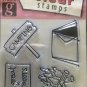 Studio G  Lot of 4 Clear Stamps pkgs - Vacation, Grilling, Tropical Island and Camping
