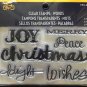 Little Yellow Bicycle Clear Stamps 1 package - CHRISTMAS WORDS