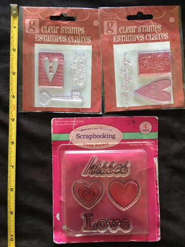 Studio G  Lot of 3 Clear Stamps pkgs - Thanks so much, Say What, You are my Sunshine