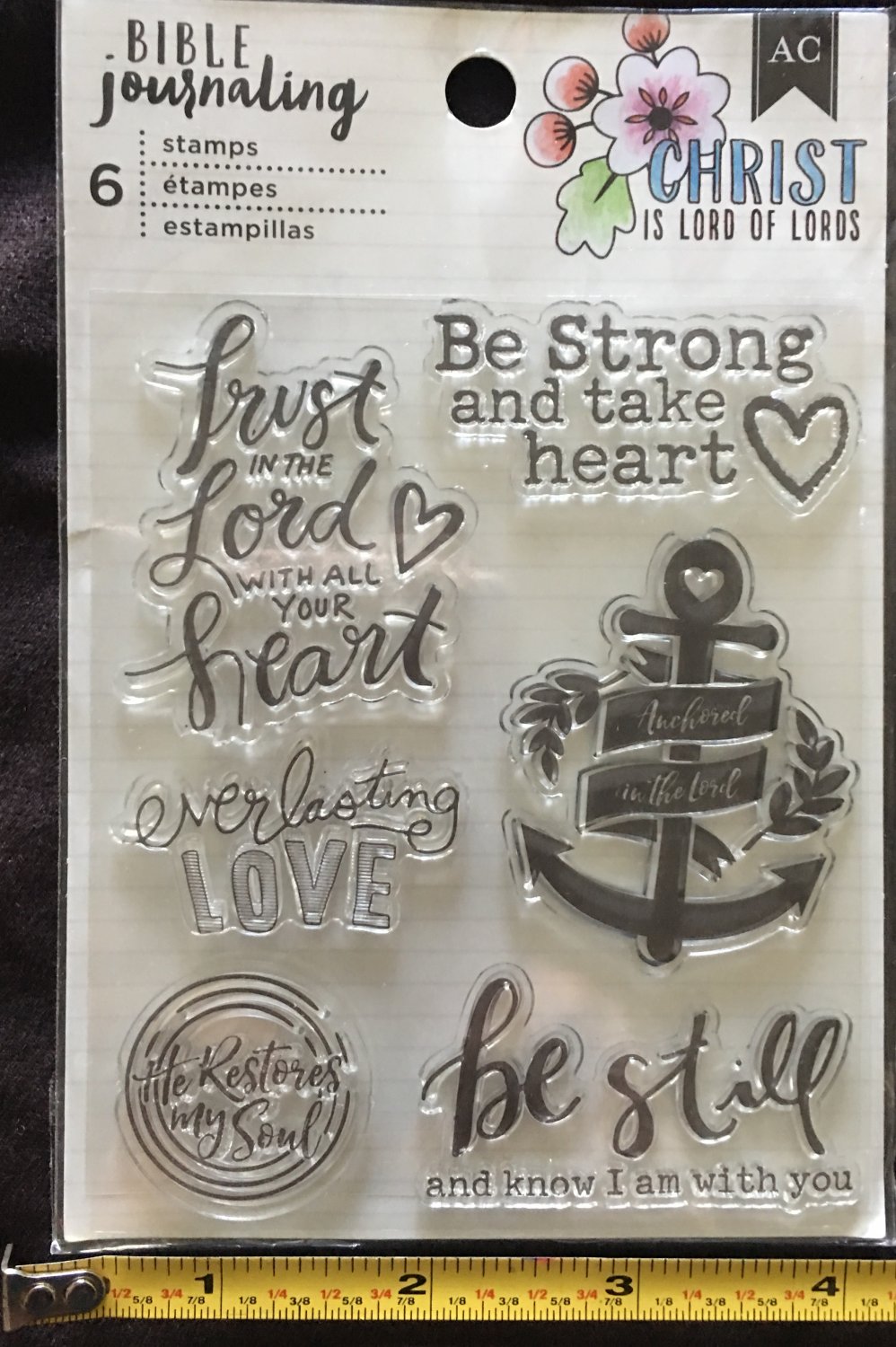 American Crafts Clear Stamps 1 package - Bible Journaling