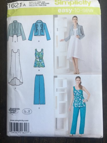 Simplicity 1652 Sewing Patter for Misses'/Miss Petite Dress SZ 14 - 22