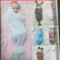 Simplicity 1898 Sewing Pattern for Babies' Swaddling Sacs and Hats, Size 7lbs to 24LBS