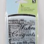 Inkadinkado Congrats! Clear Mini Stamp