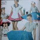 SIMPLICITY 3836 SEWING PATTERN FOR CHILD'S & GIRLS COSTUME-Retro 50s Poodle Skirt SZ 7,8,10,12,14 SIMPLICITY 3836 SEWING PATTERN FOR CHILD'S & GIRLS COSTUME-Retro 50s Poodle Skirt SZ 7,8,10,12,14