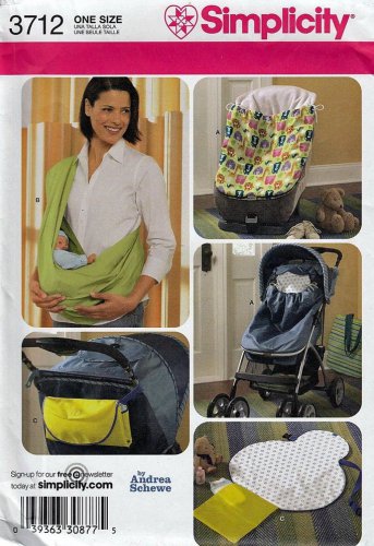Simplicity 3712 Sewing Pattern for Baby Accessories