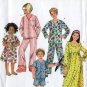 SIMPLICITY 3987 SEWING PATTERN FOR CHILD'S GIRL'S/BOYS PAJAMAS SZ 7-14
