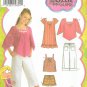 SIMPLICITY 4162 GIRLS'/GIRLS' PLUS DRESSES OR TUNIC, TOP & CROPPED PANTS/SHORTS SZ 8-16