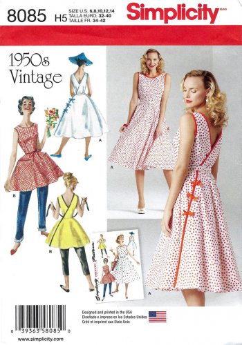 Simplicity 8085 Pattern for Misses' Wrap Dress In Two Lengths SZ 6-14