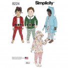 Simplicity 8224 Sewing Pattern for Toddlers' Robe Pants and Tops Sz 1/2 - 4