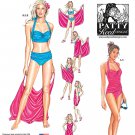 Simplicity 1374 MISSES' TWO PIECE SWIMSUITS AND BEACH COVER -UP   SZ 6 - 14