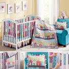Simplicity 1384 Sewing Pattern for Crib Sheet, Dust Ruffle, Quilt, Pillow & Vertical Bumbers