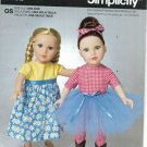 SIMPLICITY 1192 Craft Sewing Pattern for 18" Doll Clothes