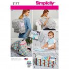 Simplicity 1177 Sewing Pattern for Baby... Diaper Backpack, Carrier Tent, Play Mat, Burp Cloth