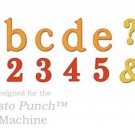 Spellbinders PRESTO PUNCH NOBLE ROMAN lower case Template PT-F03