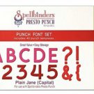 Spellbinders PRESTO PUNCH PLAIN JANE CAPITAL Template PT-F01