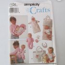Simplicity 8105 sewing pattern for Baby Dolls Bunting Carrier & Bassinet Simplicity 8105 sewing pattern for Baby Dolls Bunting Carrier & Bassinet