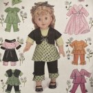 SIMPLICITY 2458  Craft Sewing Pattern for 18" Doll Clothes