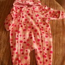 Girls Newborn Full fleece jacket