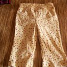 girls 6 months cream pants with flower