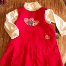 Girls 18 month red jumper/shirt