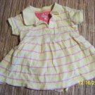 12 month Yellow with pink stripe shirt