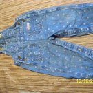 19 month denim overalls w/ pink hearts