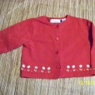 24 month Red Sweatshirt w/ flowers