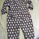 18 month 1pc brown w/ pink flowers