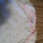 0-6 month layette- white w/ pink flowers