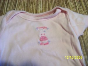 0-3 pink onsie
