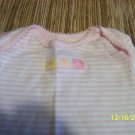 0-6month layette pink w/ white stripes- Never Worn